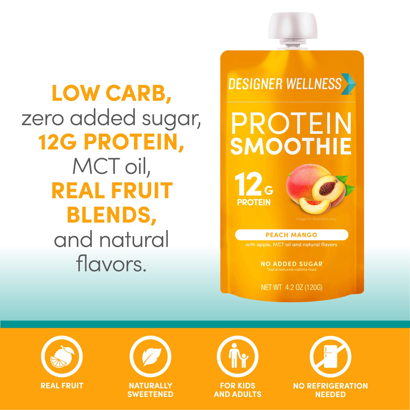 Protein Smoothie - Peach Mango 12 pack
