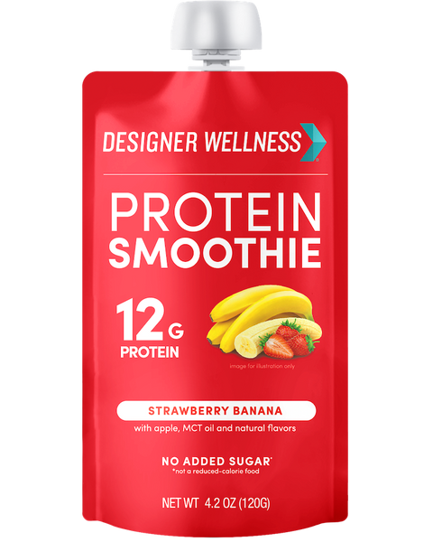 Designer Wellness Protein Smoothie - Strawberry Banana 12 pack